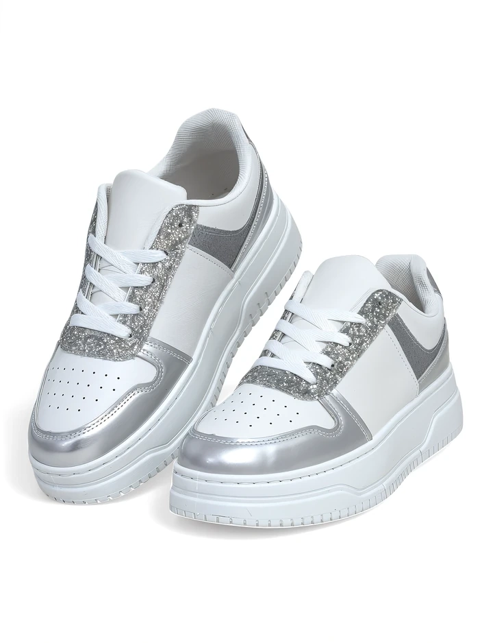 Royalfashion Жени маратонки с блестящи елементи Qisofi