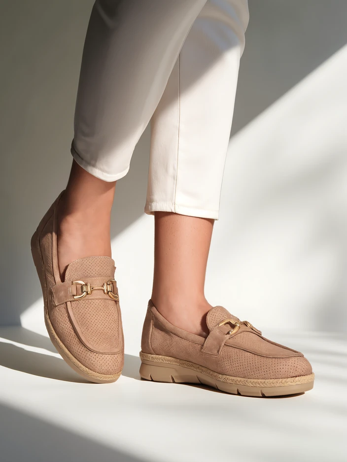 Обувки на плосък ток Royalfashion за жени с декорация на пръста