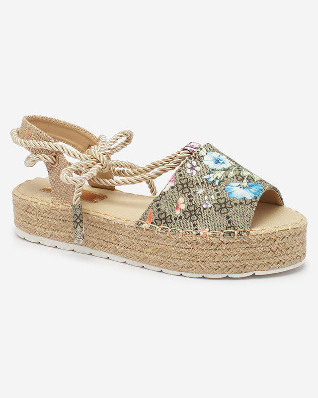 Royalfashion Дамски еспадрили в цвят каки Elizeaf