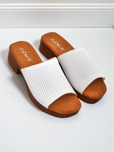 Royalfashion Дамски чехли на нисък ток Ribbed Grace