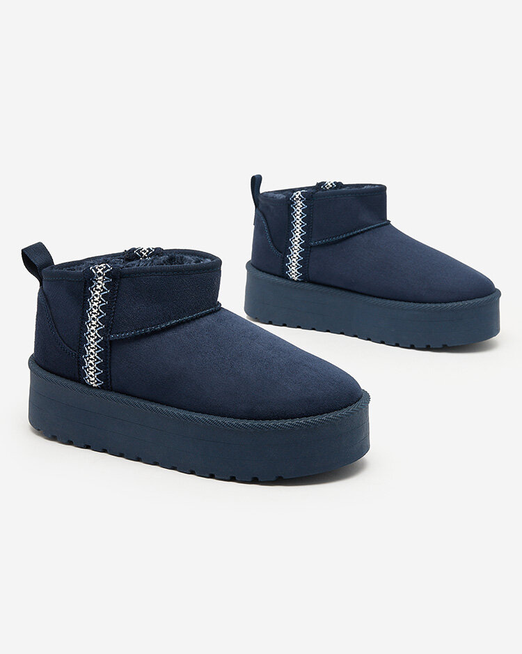 Royalfashion Светлокафяви дамски обувки a'la ботуши за сняг с орнамент Parisela