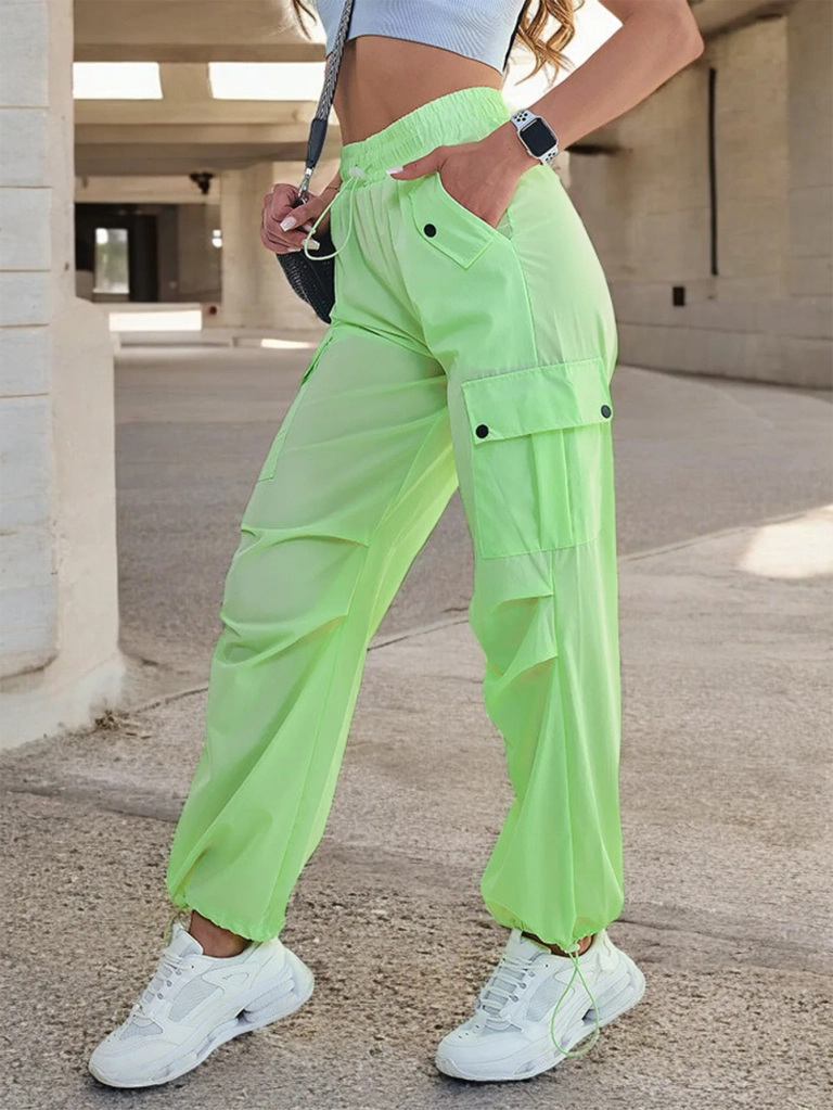 Royalfashion Дамски бойни панталони от плат