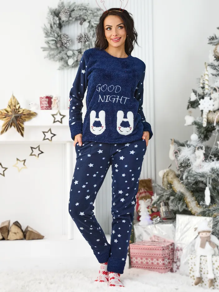 Кралска мода Дамски пижами със звезди