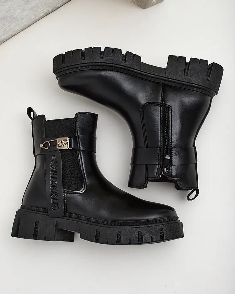 Royalfashion Дамски ботуши от еко кожа Dobinas