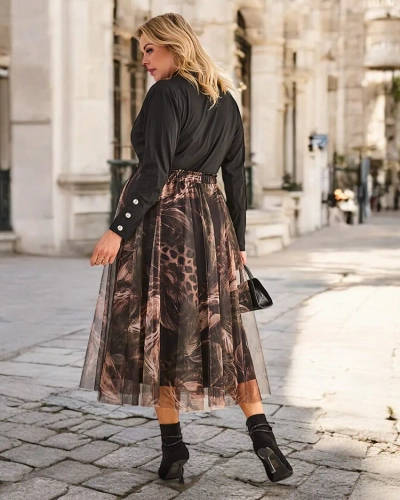 Рокля с два слоя на Роялфешън за жени