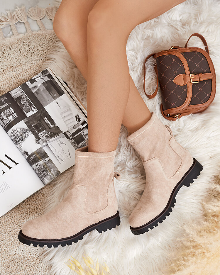 Royalfashion Дамски ботуши Gebimma от еко велур