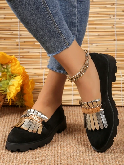 Royalfashion Женски мокасини от екосуйд Mare Nostrum