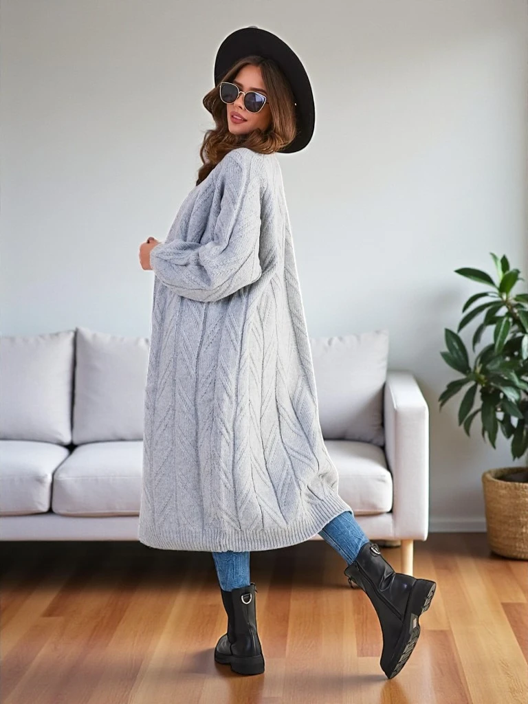 Royalfashion Дамски плетен пуловер