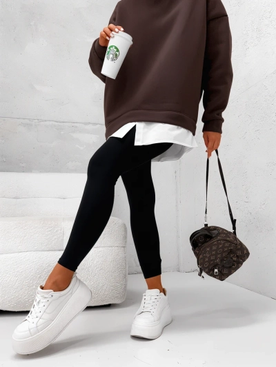 Royalfashion Памучна дамска суитшърт с detachable дъно