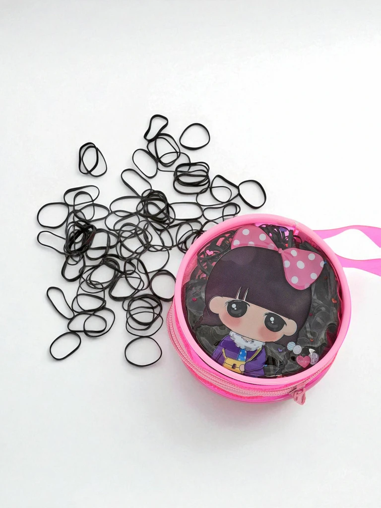 Royalfashion Многоцветни силиконови ластичета за коса в декоративна опаковка