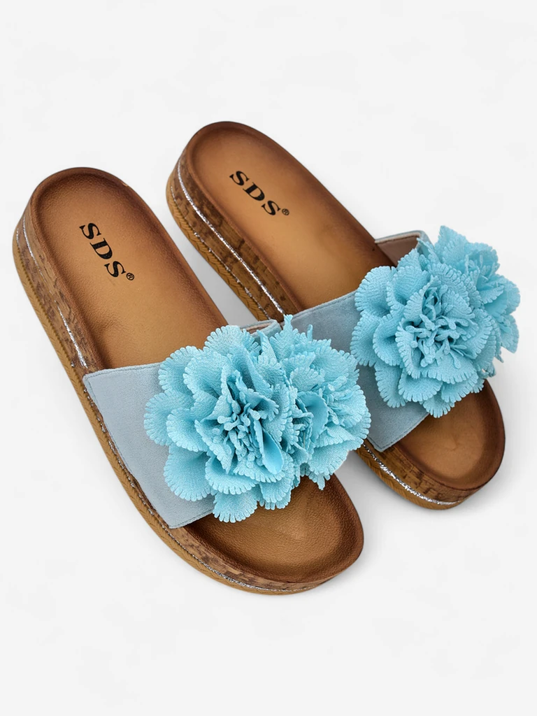 Royalfashion Жени сандали с цветя Focce