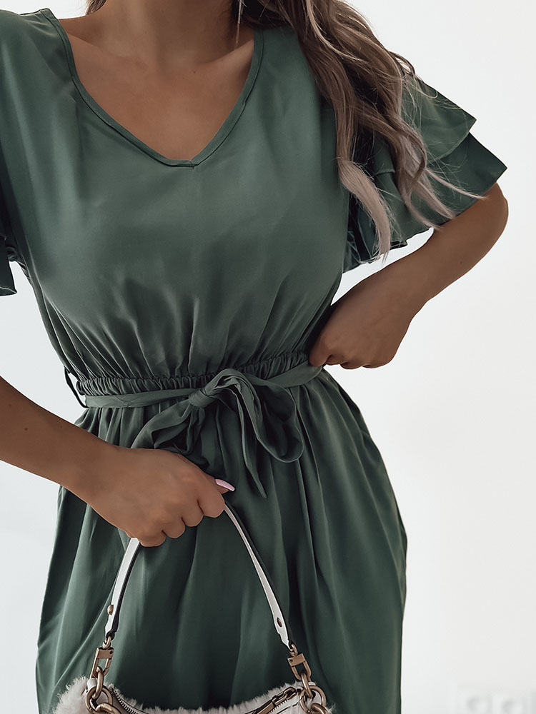 Royalfashion Дамска семпла миди рокля