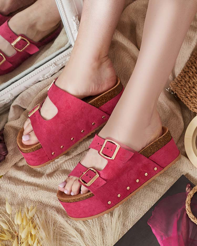 Royalfashion Дамски джапанки на платформа Sodass