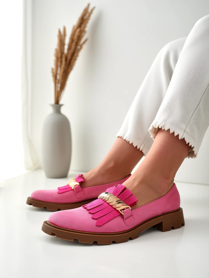 Royalfashion Женски екологичен велур мокасини Mare Nostrum