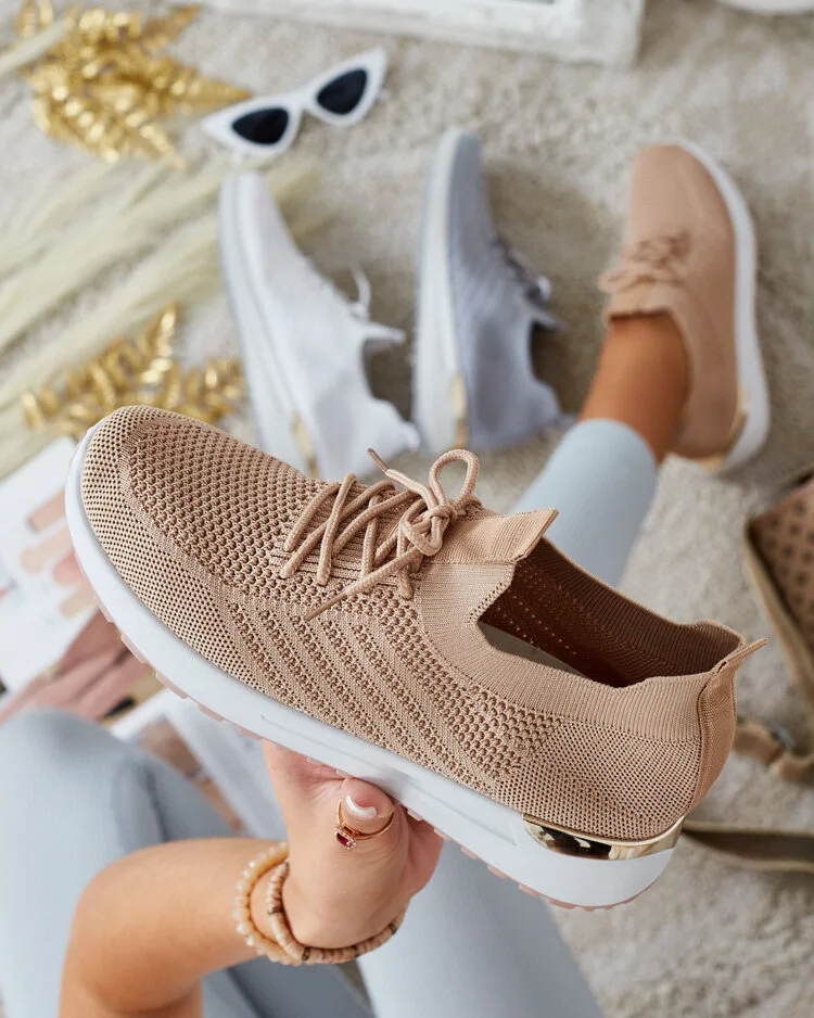 Royalfashion Дамски спортни обувки от плат Amgent