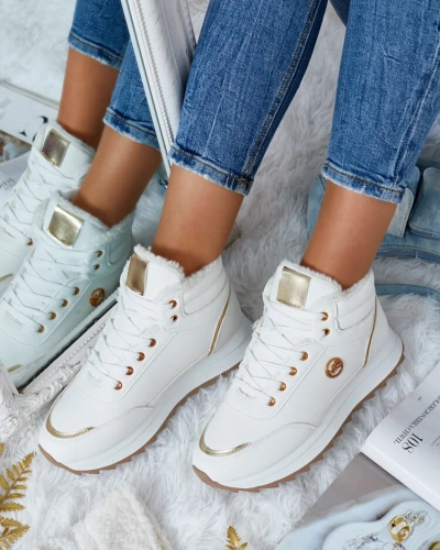 Royalfashion Затоплени дамски маратонки с кожа Casill