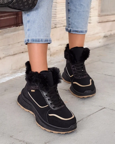 Royalfashion Затоплени дамски маратонки с кожа Mofell