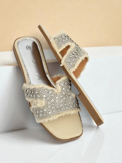 Royalfashion Дамски сандали с камъни CrystalEase