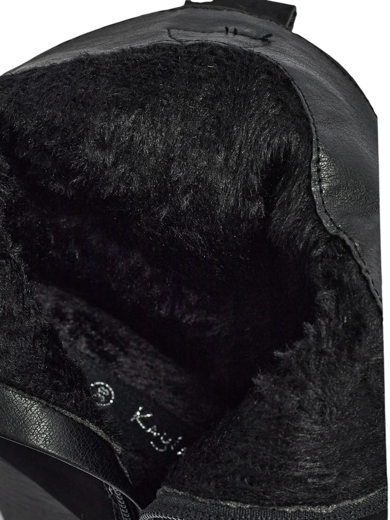 Дамски каубойски ботуши на ток с декоративни вложки Cendria