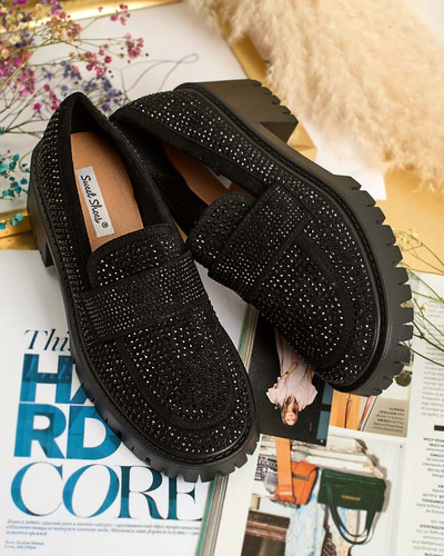 Royalfashion Дамски мокасини с циркони Epolls