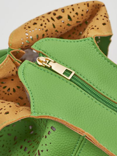 Royalfashion Голяма дамска чанта тип shopper с дантела Lira Lace