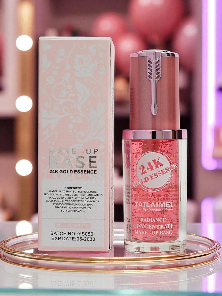 Основа Primer за грим 24K- хидратира, озарява и контролира секрецията на себум