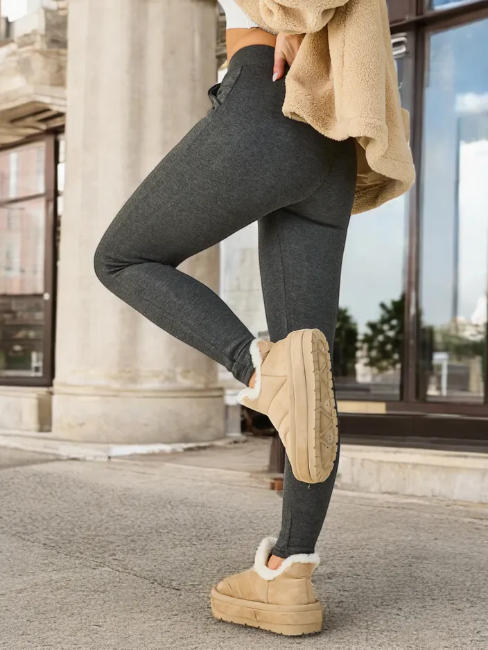 Royalfashion Женски топли памучни легинси