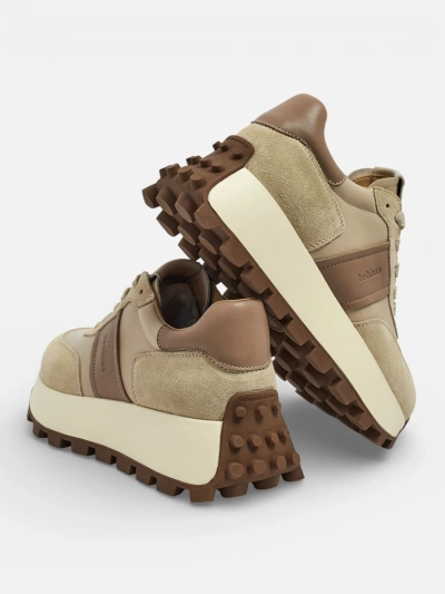 Спортни дамски маратонки от естествена кожа Naterre