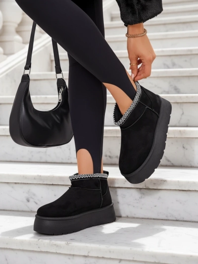 Royalfashion Дамски къси ботуши a'la snow boots Xoalla