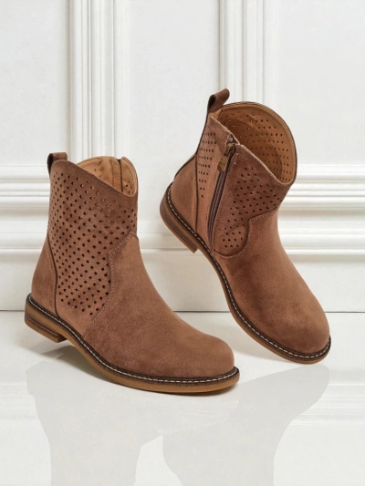 Royalfashion Дамски ажурни боти Toffas