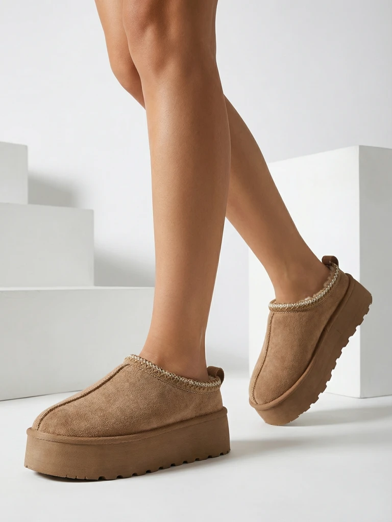 Royalfashion Дамски къси ботуши Zommy a'la snow boots