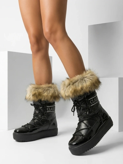 Royalfashion Черни ботуши a'la snow boots за жени Gomllo