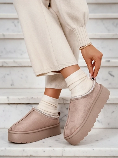 Royalfashion Дамски къси ботуши Zommy a'la snow boots