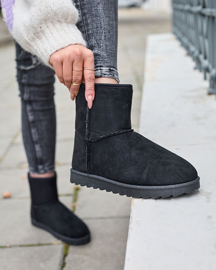 Royalfashion Дамски ботуши a'la snow boots в черен цвят Aener