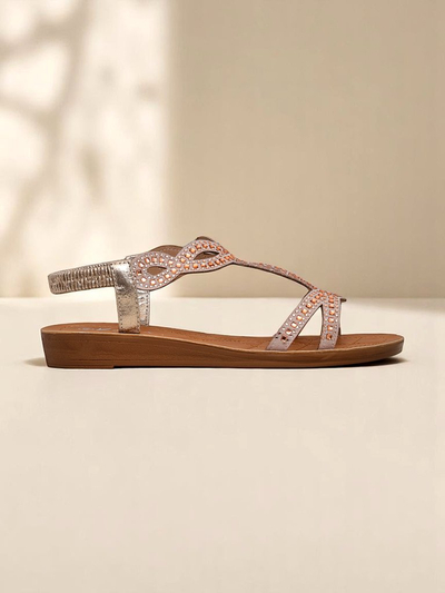 Royalfashion Дамски сандали с декоративни каишки Lola Grace