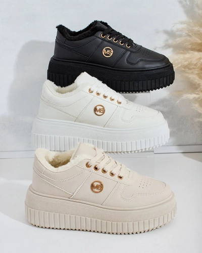 Royalfashion Затоплени дамски маратонки с кожа Rozit