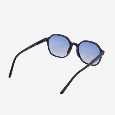 Czarne damskie okulary przeciwsłoneczne z matowa oprawką - Akcesoria