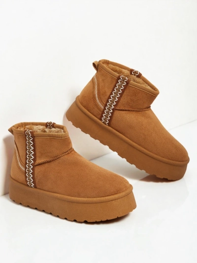 Къси дамски боти а'ла снегоходки Pravel