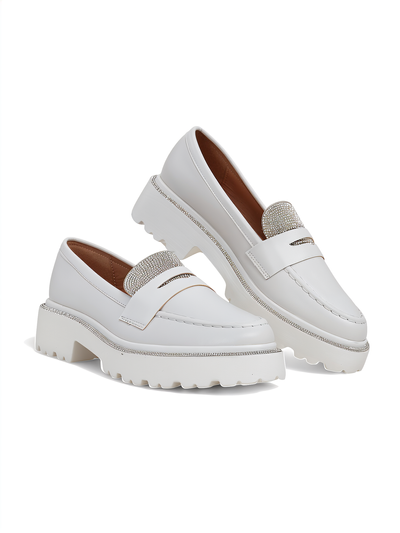 Royalfashion дамски мокасини с кристали Vinness