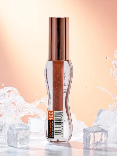 Гланц за устни с брокат в цвят Fluffy RoseWood