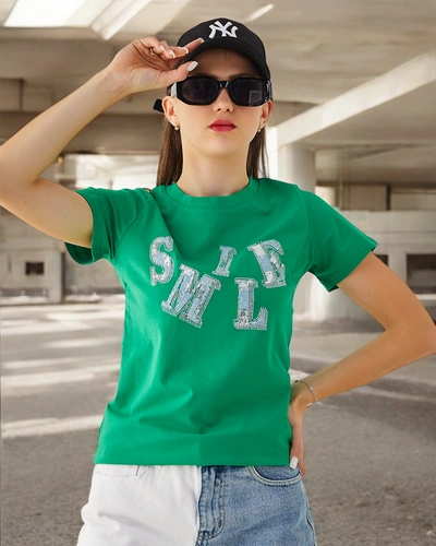 Royalfashion Женска памучна блуза с надпис