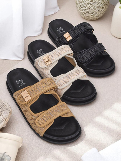 Royalfashion Дамски чехли с плитка Delibeli