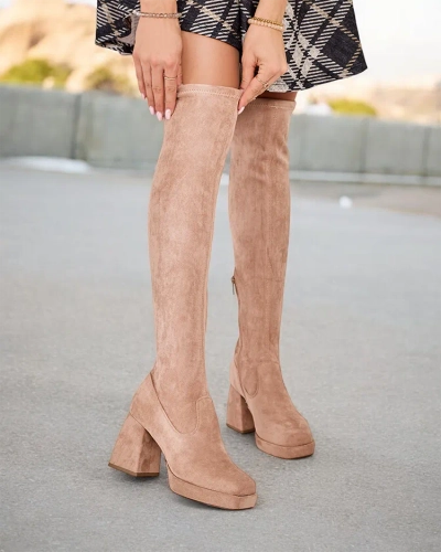 Royalfashion Дамски ботуши над коляното Atter