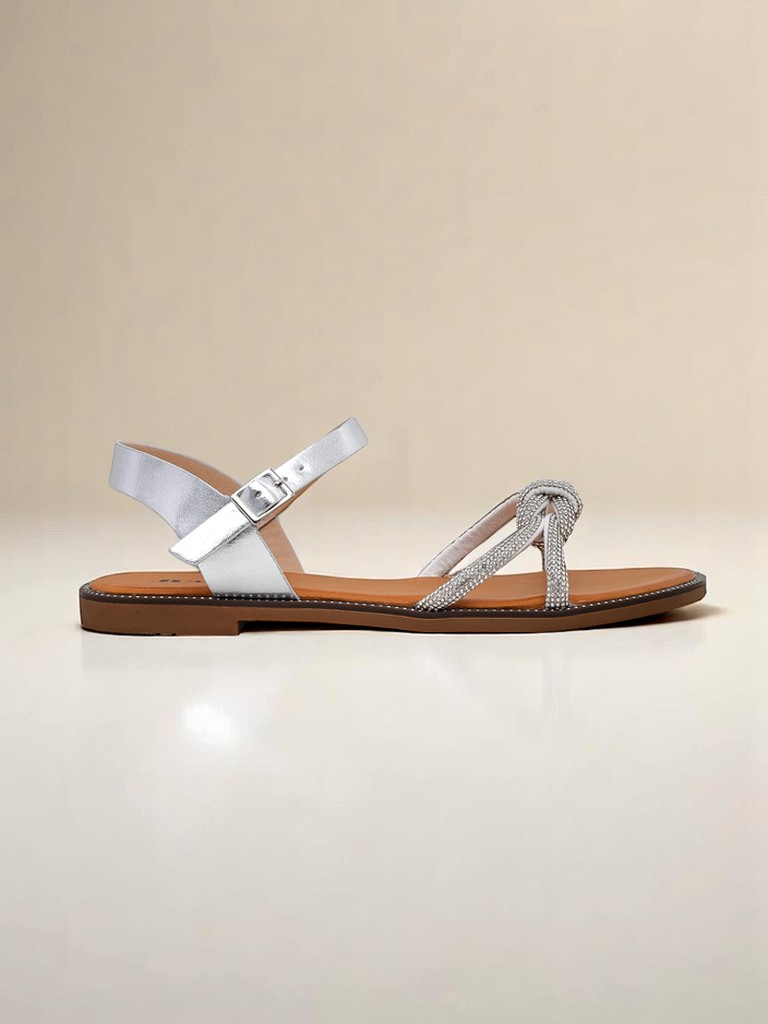 Royalfashion Дамски сандали с декоративни цирконии Bella Shine