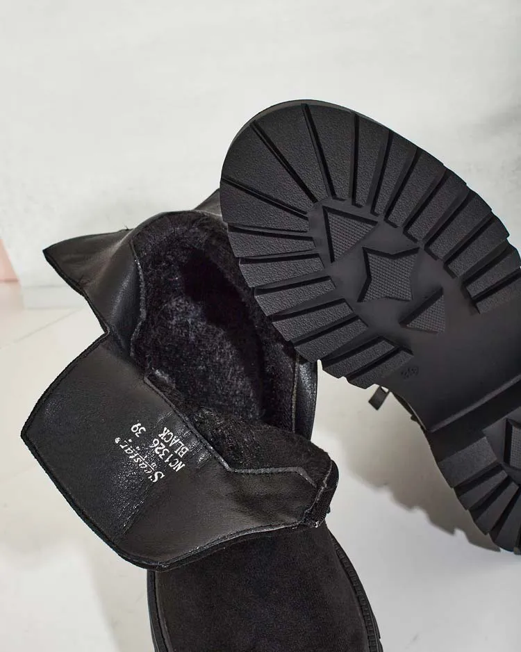 Royalfashion Дамски ботуши Gorgie с изрязано ходило