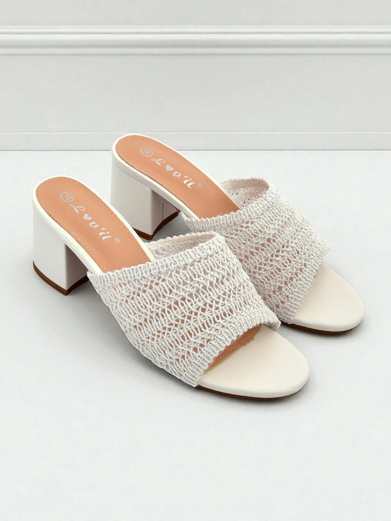 Royalfashion Дамски чехли на ток Sole Bloom