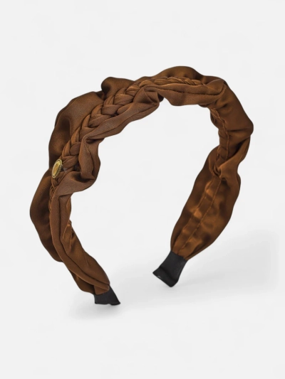 Royalfashion Лента за коса с плитка и набирания