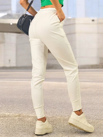 Royalfashion Дамски прави панталони от плат