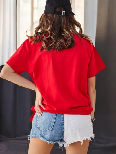 Royalfashion Дамска памучна тениска LOVE с камъни