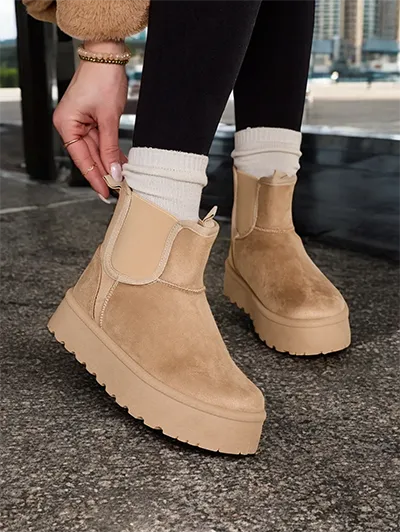 Royalfashion Къси снежни ботуши за жени Vierris